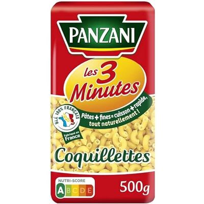 PANZANI Pâtes Cuisson Rapide Coquillettes 500 G Lot De 4 - Publicité PANZANI Pâtes Cuisson Rapide Coquillettes 500 G Lot De 4 - Publicité