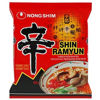 Nong Shim - Shin Ramyun - Épicé - 4.2oz - Nouilles Instantanées - Publicité Nong Shim - Shin Ramyun - Épicé - 4.2oz - Nouilles Instantanées - Publicité