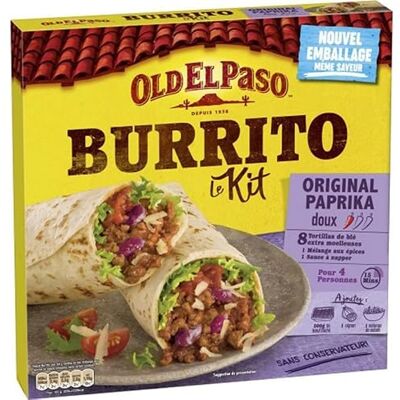 Old El Paso Burrito Le Kit Original Paprika Doux 510g (lot de 3) - Publicité Old El Paso Burrito Le Kit Original Paprika Doux 510g (lot de 3) - Publicité