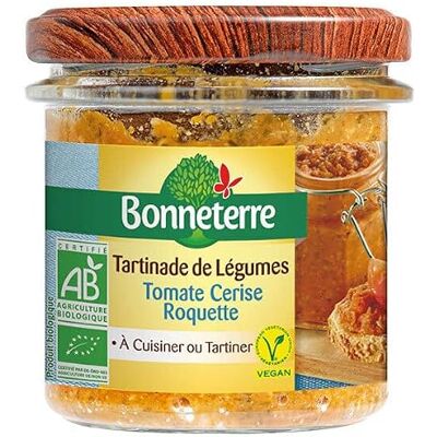 TARTINADE DE LÉGUMES TOMATE CERISE ET ROQUETTE 135G, BONNETERRE, UNITÉ - Publicité TARTINADE DE LÉGUMES TOMATE CERISE ET ROQUETTE 135G, BONNETERRE, UNITÉ - Publicité
