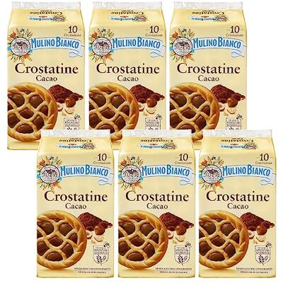 sarcia.eu MULINO BIANCO Crostatine Cacao Biscuits italiens, mini tartelettes à la crème de cacao et aux noisettes 400g x 6 paquets (Cacao, x6) - Publicité sarcia.eu MULINO BIANCO Crostatine Cacao Biscuits italiens, mini tartelettes à la crème de cacao et aux noisettes 400g x 6 paquets (Cacao, x6) - Publicité