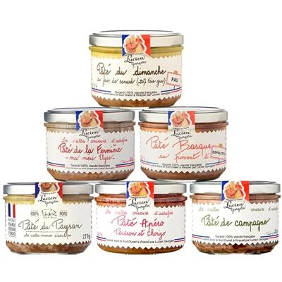 LUCIEN GEORGELIN Pâtés Les Incontournables, Lot 6x 200g - Publicité LUCIEN GEORGELIN Pâtés Les Incontournables, Lot 6x 200g - Publicité