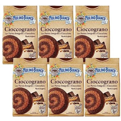 sarcia.eu MULINO BIANCO Cioccograno Italien, biscuits sablés à base de farine complète et de chocolat noir 330g x 6 parcelles (Cioccograno, x6) - Publicité sarcia.eu MULINO BIANCO Cioccograno Italien, biscuits sablés à base de farine complète et de chocolat noir 330g x 6 parcelles (Cioccograno, x6) - Publicité
