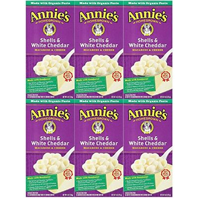 Annie's Homegrown Annie'S Macaroni & Fromage Coquilles Cheddar Blanc 6 oz 112941 - Publicité Annie's Homegrown Annie'S Macaroni & Fromage Coquilles Cheddar Blanc 6 oz 112941 - Publicité