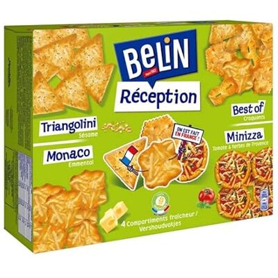Belin Crackers Assortisement Réception 380G Lot De 3 - Publicité Belin Crackers Assortisement Réception 380G Lot De 3 - Publicité