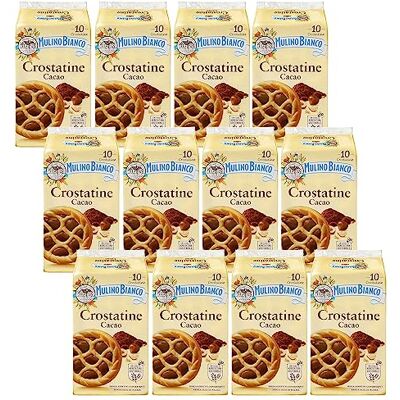 sarcia.eu MULINO BIANCO Crostatine Cacao Biscuits italiens, mini tartelettes à la crème de cacao et aux noisettes 400g x 12 paquets (Cacao, x12) - Publicité sarcia.eu MULINO BIANCO Crostatine Cacao Biscuits italiens, mini tartelettes à la crème de cacao et aux noisettes 400g x 12 paquets (Cacao, x12) - Publicité