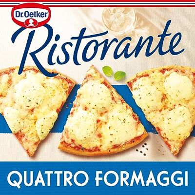 Dr. Oetker Dr Oetker Pizza aux 4 fromages, surgelée La pizza de 340g - Publicité Dr. Oetker Dr Oetker Pizza aux 4 fromages, surgelée La pizza de 340g - Publicité