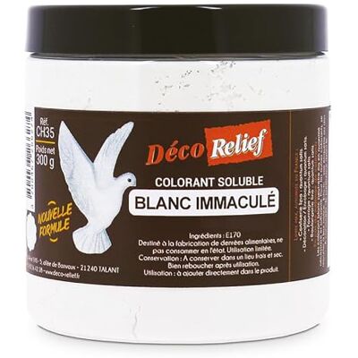 Déco Relief Colorant Alimentaire Blanc Immaculé 300 g Colorant Soluble en Poudre Ingrédient Cuisine & Pâtisserie – Pour Crèmes au Beurre, Chocolat, Pâtes d’Amande, Ganaches CH35 - Publicité Déco Relief Colorant Alimentaire Blanc Immaculé 300 g Colorant Soluble en Poudre Ingrédient Cuisine & Pâtisserie – Pour Crèmes au Beurre, Chocolat, Pâtes d’Amande, Ganaches CH35 - Publicité