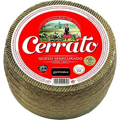 Cerrato Fromage type Manchego semi curado Brebis / Vache 1 Kg - Publicité Cerrato Fromage type Manchego semi curado Brebis / Vache 1 Kg - Publicité