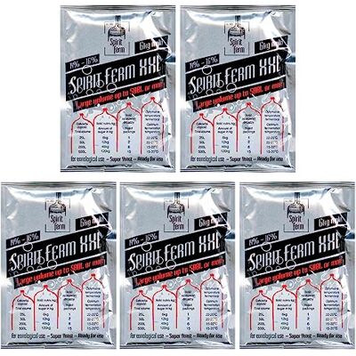 AlcoFermBrew 5 x Levure Active Vodka XXL – 75g Turbo Levure pour 25L – Fermentation Rapide pour Vodka et Alcools Forts - Publicité AlcoFermBrew 5 x Levure Active Vodka XXL – 75g Turbo Levure pour 25L – Fermentation Rapide pour Vodka et Alcools Forts - Publicité