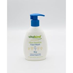 vitalkind Ultra Sensitive Face Wash Boy 200 ml – Nettoyant visage sans parfum pour peaux sensibles – Avec huile bio d'aloe vera et huile de noyau d'abricot – pH 5.5 – Soin quotidien doux pour garçons - Publicité vitalkind Ultra Sensitive Face Wash Boy 200 ml – Nettoyant visage sans parfum pour peaux sensibles – Avec huile bio d'aloe vera et huile de noyau d'abricot – pH 5.5 – Soin quotidien doux pour garçons - Publicité