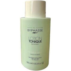 Byphasse LOT DE 2 Lotion tonique sensi-fresh à l’aloe vera peaux sensibles 500 ml Peaux sensibles - Publicité Byphasse LOT DE 2 Lotion tonique sensi-fresh à l’aloe vera peaux sensibles 500 ml Peaux sensibles - Publicité