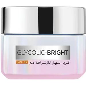 L'Oreal Paris L'Oréal Paris L'Oréal Paris Crème de Jour Glycolique Lumineuse avec SPF 17, 50 ml Crème éclaircissante pour la peau à l'acide glycolique qui minimise visiblement les taches et révèle une peau - Publicité L'Oreal Paris L'Oréal Paris L'Oréal Paris Crème de Jour Glycolique Lumineuse avec SPF 17, 50 ml Crème éclaircissante pour la peau à l'acide glycolique qui minimise visiblement les taches et révèle une peau - Publicité