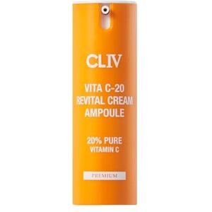 CLIV Ampoule De Crème Revitalisante Vita C-20, Soin Hydratant Coréen Pour Le Visage À 20% De Vitamine C Pure, Vitamine E Et Acide Hyaluronique, Sérum Nourrissant Pour Le Visage 15 Ml (0,5 Fl Oz) - Publicité CLIV Ampoule De Crème Revitalisante Vita C-20, Soin Hydratant Coréen Pour Le Visage À 20% De Vitamine C Pure, Vitamine E Et Acide Hyaluronique, Sérum Nourrissant Pour Le Visage 15 Ml (0,5 Fl Oz) - Publicité