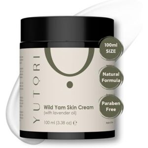 Yutori Crème Wild Yam Hormone Balance pour femmes et hommes avec huile de lavande, aloe vera et souci – Crème ménopause et peau – 100 ml - Publicité Yutori Crème Wild Yam Hormone Balance pour femmes et hommes avec huile de lavande, aloe vera et souci – Crème ménopause et peau – 100 ml - Publicité