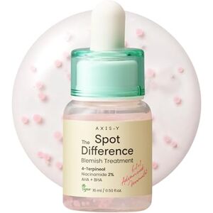 Axis Traitement Anti Imperfections Spot The Difference 4 Terpinéol 2 % Niacinamide Aha Bha Apaise Les Éruptions Cutanées Et Répare La Barrière Cutanée 0,50 Oz Liq. Publicité Axis Traitement Anti Imperfections Spot The Difference 4 Terpinéol 2 % Niacinamide Aha Bha Apaise Les Éruptions Cutanées Et Répare La Barrière Cutanée 0,50 Oz Liq. Publicité