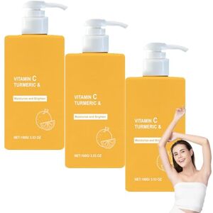 yxcully Lotion hydratante visage et corps à la vitamine C et au curcuma Crème anti-âge raffermissante et éclaircissante pour la peau, élimine les taches brunes, hydrate toute la journée (3pcs) - Publicité yxcully Lotion hydratante visage et corps à la vitamine C et au curcuma Crème anti-âge raffermissante et éclaircissante pour la peau, élimine les taches brunes, hydrate toute la journée (3pcs) - Publicité
