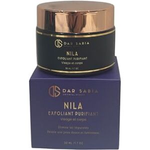 DAR SABIA MEILLEUR MASQUE VISAGE NILA GOMMAGE VISAGE POUDRE NILA BIO PURE MASQUE VISAGE FEMME ET HOMME NILA BLEU VISAGE CORPS. EXFOLIANT AU NILA ANTI-TACHES BRUNES VEGAN Flacon verre anti-UV 50 ML - Publicité DAR SABIA MEILLEUR MASQUE VISAGE NILA GOMMAGE VISAGE POUDRE NILA BIO PURE MASQUE VISAGE FEMME ET HOMME NILA BLEU VISAGE CORPS. EXFOLIANT AU NILA ANTI-TACHES BRUNES VEGAN Flacon verre anti-UV 50 ML - Publicité