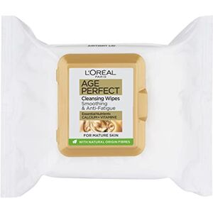 L'Oreal Paris Lingettes nettoyantes lissantes pour le visage Age Perfect pour peaux matures x25 (le paquet peut varier) - Publicité L'Oreal Paris Lingettes nettoyantes lissantes pour le visage Age Perfect pour peaux matures x25 (le paquet peut varier) - Publicité