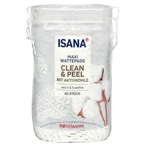 ISANA MED Isana Wzór Lot de 40 tampons exfoliants 100% Bawełna, 2 en 1 Clean & Peel - Publicité ISANA MED Isana Wzór Lot de 40 tampons exfoliants 100% Bawełna, 2 en 1 Clean & Peel - Publicité