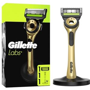 Gillette Labs Rasoir Homme Avec Barre Exfoliante Champion Gold, Manche Réutilisable Et 1 Cartouche De RechargeLabs A 5 Meilleures Lames De La Marque, Rasage Confortable Du Visage - Publicité Gillette Labs Rasoir Homme Avec Barre Exfoliante Champion Gold, Manche Réutilisable Et 1 Cartouche De RechargeLabs A 5 Meilleures Lames De La Marque, Rasage Confortable Du Visage - Publicité