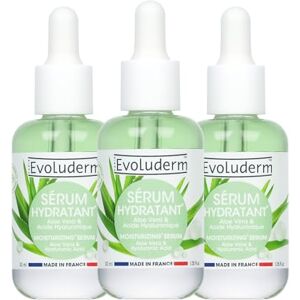 Evoluderm – Sérum Hydratant à l’Aloe Vera 30 ml 98% d’Origine Naturelle Végan Fabrication Française Lot de 3 x 30 ml - Publicité Evoluderm – Sérum Hydratant à l’Aloe Vera 30 ml 98% d’Origine Naturelle Végan Fabrication Française Lot de 3 x 30 ml - Publicité
