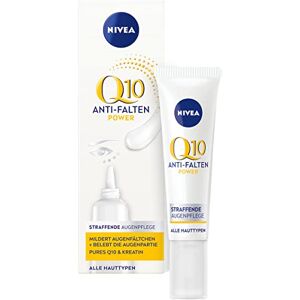 NIVEA Q10 Soin contour des yeux anti-rides et tonifiant (15 ml), crème pour les yeux contre les cernes, crème hydratante au Q10 et à la créatine pour la zone sensible du contour des yeux - Publicité NIVEA Q10 Soin contour des yeux anti-rides et tonifiant (15 ml), crème pour les yeux contre les cernes, crème hydratante au Q10 et à la créatine pour la zone sensible du contour des yeux - Publicité