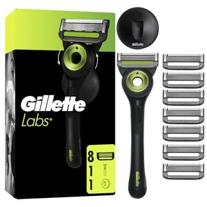 Gillette Labs Rasoir Pour Homme Avec Barre Exfoliante, Edition Neon Night, Manche Réutilisable Et 8 Cartouches De Recharge Labs A 5 Meilleures Lames De La Marque, Rasage Du Visage Confortable - Publicité Gillette Labs Rasoir Pour Homme Avec Barre Exfoliante, Edition Neon Night, Manche Réutilisable Et 8 Cartouches De Recharge Labs A 5 Meilleures Lames De La Marque, Rasage Du Visage Confortable - Publicité