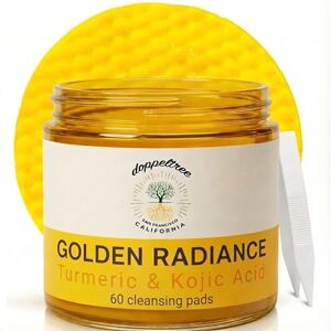 Doppeltree Turmeric Kojic Acid Wash-Off Cleansing Pads, Pads Nettoyants Exfoliants à Rincer au Curcuma et à l’Acide Kojique, Exfoliation Cleanser, Dark Spot Reduction, Brightening and Clarifying - Publicité Doppeltree Turmeric Kojic Acid Wash-Off Cleansing Pads, Pads Nettoyants Exfoliants à Rincer au Curcuma et à l’Acide Kojique, Exfoliation Cleanser, Dark Spot Reduction, Brightening and Clarifying - Publicité