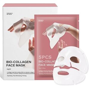 GAOMESIA Lot de 5 Masque Collagene Visage, Masques de Nuit Coréens, Hydratant et Réparer Raffermissant pour Femmes, Bio Collagen Real Deep Mask pour Tous Types de Peau - Publicité GAOMESIA Lot de 5 Masque Collagene Visage, Masques de Nuit Coréens, Hydratant et Réparer Raffermissant pour Femmes, Bio Collagen Real Deep Mask pour Tous Types de Peau - Publicité