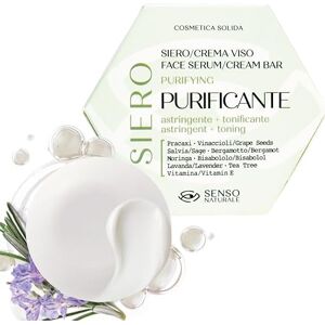 Senso Naturale Sérum Visage Solide Purifiant Astringent à la Vitamine E, Crème Visage pour Peau Mixte ou Grasse, Masque de Nuit Apaisant Intense, 100% Naturel et Vegan - Publicité Senso Naturale Sérum Visage Solide Purifiant Astringent à la Vitamine E, Crème Visage pour Peau Mixte ou Grasse, Masque de Nuit Apaisant Intense, 100% Naturel et Vegan - Publicité