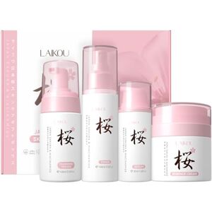 LAIKOU Sakura Ensemble de Soins de la Peau, 4 Pièces Coffret Soin Visage Adolescente Fille, Nettoyant Mousse Visage Tonique Sérum Crème, Soins pour le Visage pour Adolescentes et Femmes - Publicité LAIKOU Sakura Ensemble de Soins de la Peau, 4 Pièces Coffret Soin Visage Adolescente Fille, Nettoyant Mousse Visage Tonique Sérum Crème, Soins pour le Visage pour Adolescentes et Femmes - Publicité