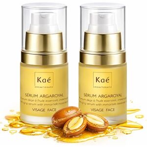 Kaé Duo Sérum Huile Argan Visage Anti-Âge Global 98,2% d'Ingrédients Bio Coffret Peau Déshydratée Rides Élasticité Immortelle Macadamia Sésame Soin Naturel 2x20 ml Marque Française - Publicité Kaé Duo Sérum Huile Argan Visage Anti-Âge Global 98,2% d'Ingrédients Bio Coffret Peau Déshydratée Rides Élasticité Immortelle Macadamia Sésame Soin Naturel 2x20 ml Marque Française - Publicité
