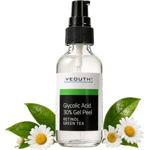 YEOUTH Acide Glycolique Peeling Visage 30% avec Rétinol et Thé Vert, Exfoliant Chimique à Domicile Professionnel Exfoliante 30ml - Publicité YEOUTH Acide Glycolique Peeling Visage 30% avec Rétinol et Thé Vert, Exfoliant Chimique à Domicile Professionnel Exfoliante 30ml - Publicité