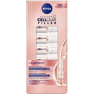 NIVEA Hyaluron Cellular Filler Ampoules Bi-phases 7 jours (1 x 7 pcs), soin anti-âge aux huiles précieuses & acide hyaluronique, soin femme redensifiant et nourrissant - Publicité NIVEA Hyaluron Cellular Filler Ampoules Bi-phases 7 jours (1 x 7 pcs), soin anti-âge aux huiles précieuses & acide hyaluronique, soin femme redensifiant et nourrissant - Publicité