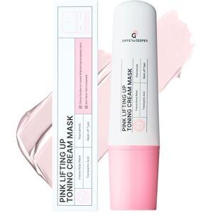 Differ & Deeper Differ&Deeper Pink Lifting Up Toning Cream Mask 100g Masque Visage Coréen 3-en-1, Argile Rose Bentonite, Niacinamide & Acide Tranexamique, Masque de Nuit Liftant Hydratant, Eau de Rose K-Beauty - Publicité Differ & Deeper Differ&Deeper Pink Lifting Up Toning Cream Mask 100g Masque Visage Coréen 3-en-1, Argile Rose Bentonite, Niacinamide & Acide Tranexamique, Masque de Nuit Liftant Hydratant, Eau de Rose K-Beauty - Publicité