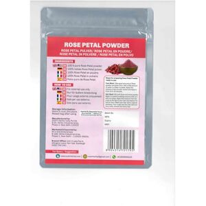 SVATV Rose Petal Powder Il Poudre De Pétale De Rose Il Rosa Centifolia Il Packs Visage Naturel & Formulations For Facial Il Sans Couleur Artificielle Il 227 Grammes - Publicité SVATV Rose Petal Powder Il Poudre De Pétale De Rose Il Rosa Centifolia Il Packs Visage Naturel & Formulations For Facial Il Sans Couleur Artificielle Il 227 Grammes - Publicité
