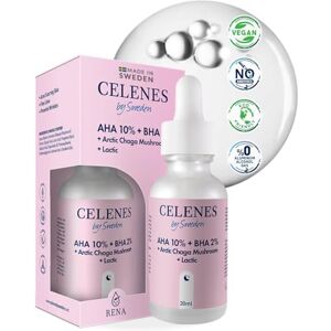 Celenes By Sweden Serum Visage, AHA 8%+BHA 2% + Champignon Chaga Arctique & Acide Lactique Peeling Visage, Sans Parfum, Alcool, Parabèn pour les Peaux Acnéique Exfoliant Visage & Raffermissant, 30ml - Publicité Celenes By Sweden Serum Visage, AHA 8%+BHA 2% + Champignon Chaga Arctique & Acide Lactique Peeling Visage, Sans Parfum, Alcool, Parabèn pour les Peaux Acnéique Exfoliant Visage & Raffermissant, 30ml - Publicité
