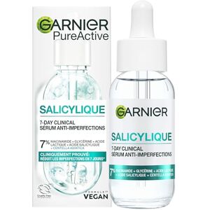 Garnier PureActive Sérum Anti-Imperfections Acide Salicylique & Niacinamide Boutons, Rougeurs, Excès de sébum, Taches Réduit Les Imperfections en 7 Jours Adapté aux Peaux Sensibles 30 ml - Publicité Garnier PureActive Sérum Anti-Imperfections Acide Salicylique & Niacinamide Boutons, Rougeurs, Excès de sébum, Taches Réduit Les Imperfections en 7 Jours Adapté aux Peaux Sensibles 30 ml - Publicité