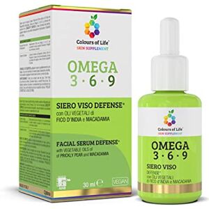 Colours Of Life Serum visage DEFENSE avec HUILES VEGETALES de POIRE PRICHE et MACADAMIA 30 ml avec une action antioxydante et protectrice sur la peau - Publicité Colours Of Life Serum visage DEFENSE avec HUILES VEGETALES de POIRE PRICHE et MACADAMIA 30 ml avec une action antioxydante et protectrice sur la peau - Publicité
