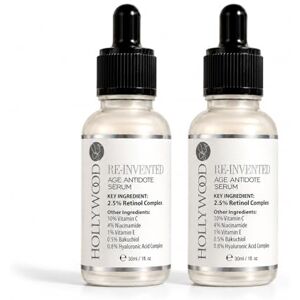 hollywoodskin Sérum rétinol 2.5% 4x PLUS PUISSANT que les traitements anti-âge et anti-acné Avec 11% d'acide hyaluronique et 20% de vitamine C, plus forte puissance. 30ml - Publicité hollywoodskin Sérum rétinol 2.5% 4x PLUS PUISSANT que les traitements anti-âge et anti-acné Avec 11% d'acide hyaluronique et 20% de vitamine C, plus forte puissance. 30ml - Publicité
