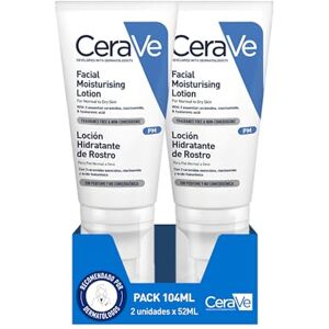 CeraVe , PM Lot de 2 lotions hydratantes pour le visage 52 ml pour peaux normales à sèches, hydrate et restaure la barrière protectrice de la peau, enrichie en essentiels - Publicité CeraVe , PM Lot de 2 lotions hydratantes pour le visage 52 ml pour peaux normales à sèches, hydrate et restaure la barrière protectrice de la peau, enrichie en essentiels - Publicité