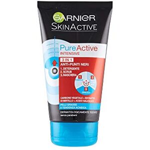 Garnier - Pure Active 3-in-1 - Charbon - Points noirs - Masque - Publicité Garnier - Pure Active 3-in-1 - Charbon - Points noirs - Masque - Publicité