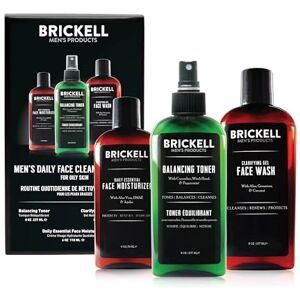 Brickell Men's Products Brickell Men's Routine Quotidienne de Nettoyage pour le Visage pour les Peaux Grasses, Tonique sans Alcool, Gel Nettoyant pour le Visage et Hydratant, Naturel et Biologique (Non Parfumé) - Publicité Brickell Men's Products Brickell Men's Routine Quotidienne de Nettoyage pour le Visage pour les Peaux Grasses, Tonique sans Alcool, Gel Nettoyant pour le Visage et Hydratant, Naturel et Biologique (Non Parfumé) - Publicité