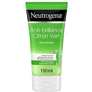 Neutrogena – Gel Exfoliant Anti-Brillance (tube de 150 ml) – Exfoliant pour le visage au citron vert et aloe vera – 96% ont constaté moins de brillance en 1 semaine* - Publicité Neutrogena – Gel Exfoliant Anti-Brillance (tube de 150 ml) – Exfoliant pour le visage au citron vert et aloe vera – 96% ont constaté moins de brillance en 1 semaine* - Publicité
