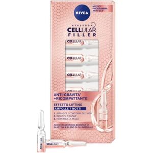 NIVEA CELLULAR FILLER Anti Gravité + Récompactant Ampoules Effet Lifting Sérum visage x 7 x 8,40 ml, Sérum facial anti-rides en ampoules, Sérum visage Acide hyaluronique et élastique - Publicité NIVEA CELLULAR FILLER Anti Gravité + Récompactant Ampoules Effet Lifting Sérum visage x 7 x 8,40 ml, Sérum facial anti-rides en ampoules, Sérum visage Acide hyaluronique et élastique - Publicité