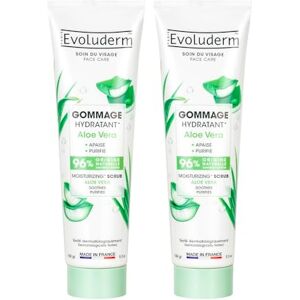 Evoluderm Gommage Hydratant Aloe Vera – 150 ml 96% d’Origine Naturelle Végan Fabrication Française Lot de 2 x 150 ml - Publicité Evoluderm Gommage Hydratant Aloe Vera – 150 ml 96% d’Origine Naturelle Végan Fabrication Française Lot de 2 x 150 ml - Publicité