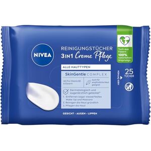 NIVEA Lingettes de nettoyage 3 en 1, crème de soin, lingettes démaquillantes délicates pour le maquillage imperméable, nettoyage du visage pour tous les types de peau, parfum et soin de la crème - Publicité NIVEA Lingettes de nettoyage 3 en 1, crème de soin, lingettes démaquillantes délicates pour le maquillage imperméable, nettoyage du visage pour tous les types de peau, parfum et soin de la crème - Publicité