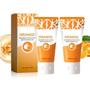 LinBomZony Orange Enzyme Lot de 2 gels exfoliants pour le visage et le corps avec crème hydratante nettoyante en profondeur pour tous les types de peau Élimine les points noirs - Publicité LinBomZony Orange Enzyme Lot de 2 gels exfoliants pour le visage et le corps avec crème hydratante nettoyante en profondeur pour tous les types de peau Élimine les points noirs - Publicité
