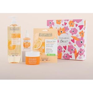 Evoluderm – Coffret Visage 100% Vitamine C 1 Crème Visage + 1 Gel Nettoyant Éclat + 1 Masque Tissu + 1 Sérum (Roséa) - Publicité Evoluderm – Coffret Visage 100% Vitamine C 1 Crème Visage + 1 Gel Nettoyant Éclat + 1 Masque Tissu + 1 Sérum (Roséa) - Publicité